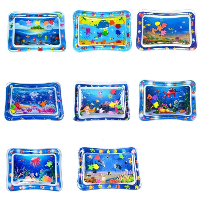 Nestora AquaNest – Inflatable Tummy Time Mat | Sensory Water Play Cushion for Babies