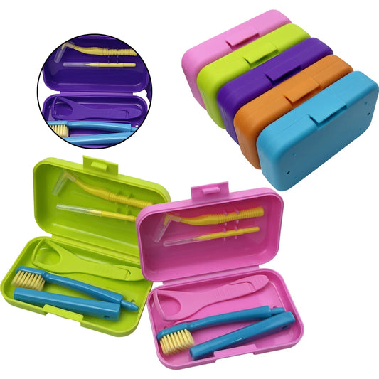 Nestora SmileKit – Portable Toothbrush Box & Oral Hygiene Set | Interdental Brush Travel Case