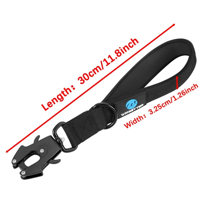 Nestora GripLine – Military-Grade Dog Collar & Short Leash Set | Nylon Control Lead for Large Dogs