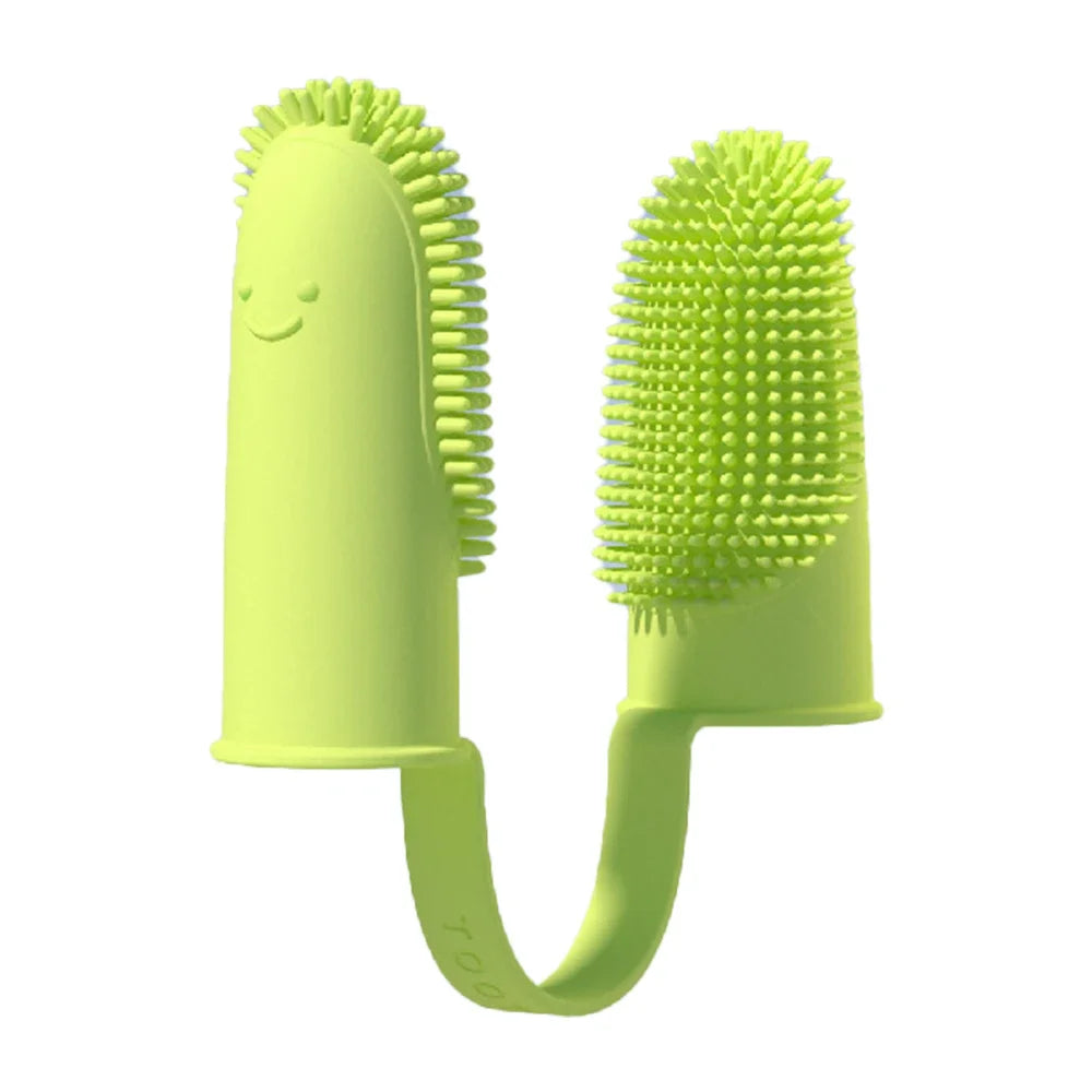 Nestora FreshFingers – Double-Finger Toothbrush for Dogs & Cats | Soft TPR Dental Care Tool