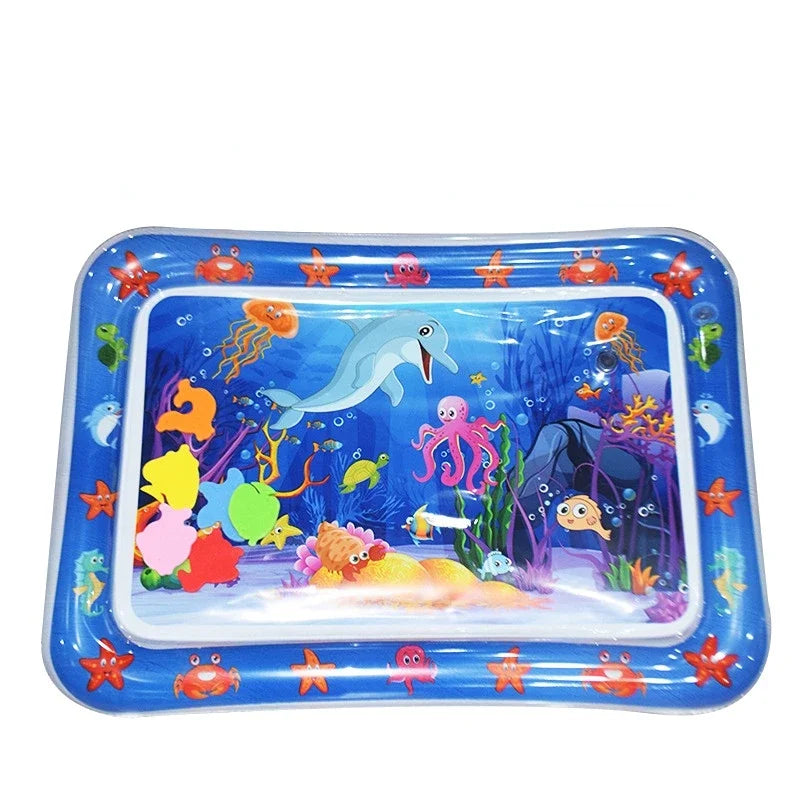 Nestora AquaNest – Inflatable Tummy Time Mat | Sensory Water Play Cushion for Babies