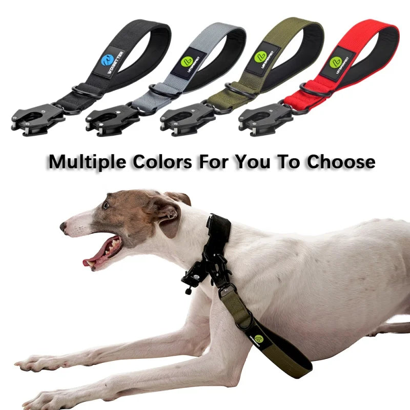 Nestora GripLine – Military-Grade Dog Collar & Short Leash Set | Nylon Control Lead for Large Dogs
