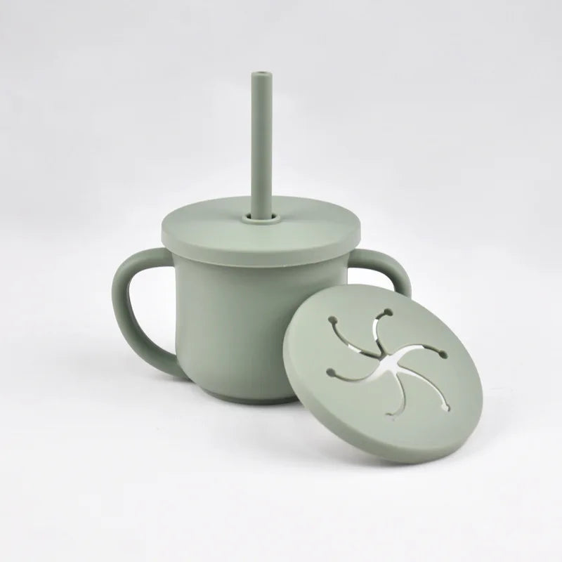 Nestora SipSafe – Silicone Straw Cup | Leakproof, BPA-Free Drinking Cup for Toddlers