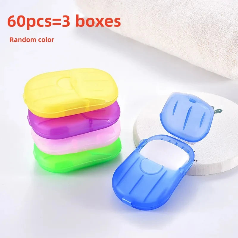 Nestora SoapLeaf – Portable Soap Slices | 60-Pack for Travel & Daily Hygiene