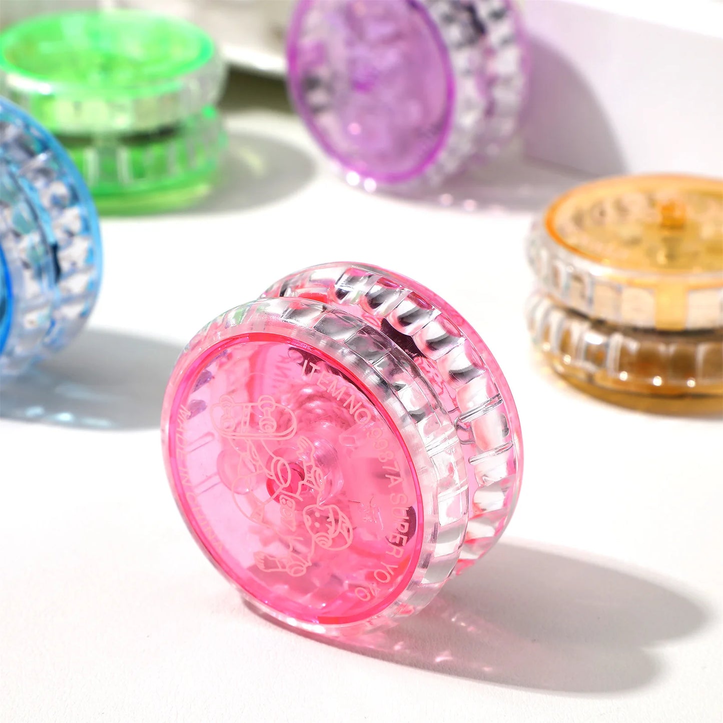 Nestora GlowBounce – LED YoYo Ball Set | Light-Up Party Toy for Kids (2-Pack)