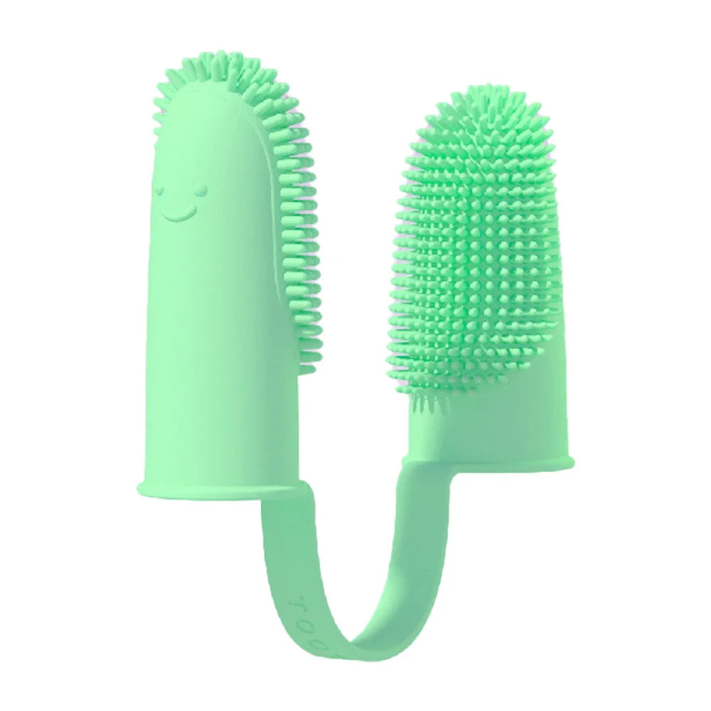 Nestora FreshFingers – Double-Finger Toothbrush for Dogs & Cats | Soft TPR Dental Care Tool