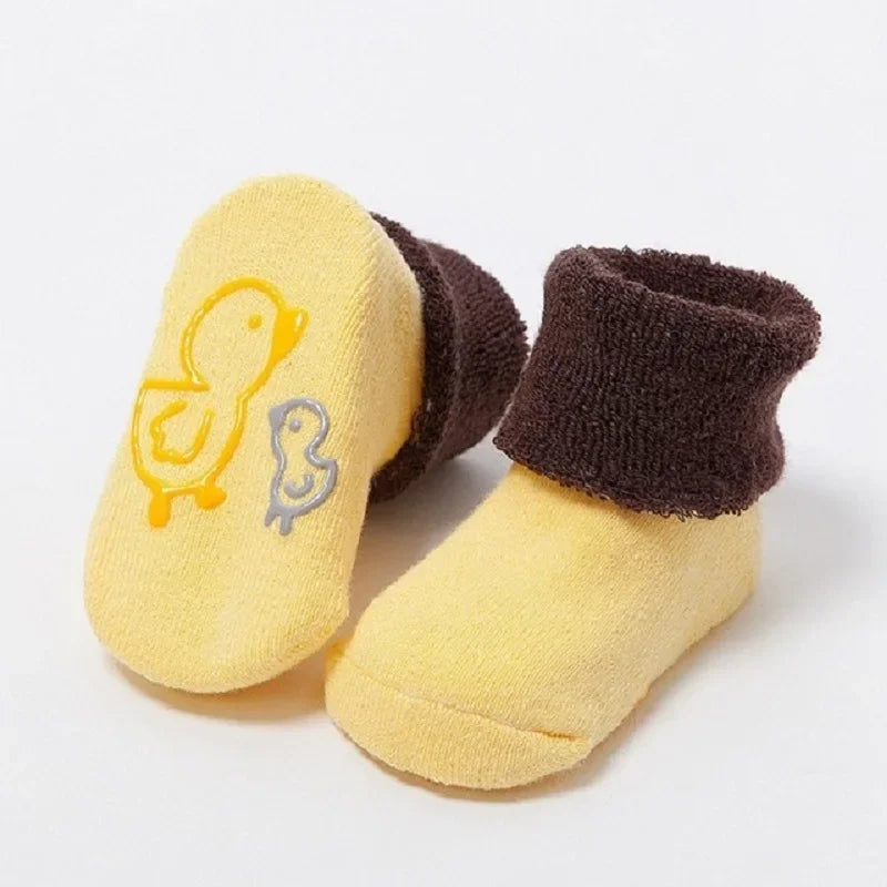 Baby Socks Newborn Cartoon Animal Baby Thick Warm Socks Non Slip 0 3 Months 6 Months Baby Girls Boys Floor Kids Socks