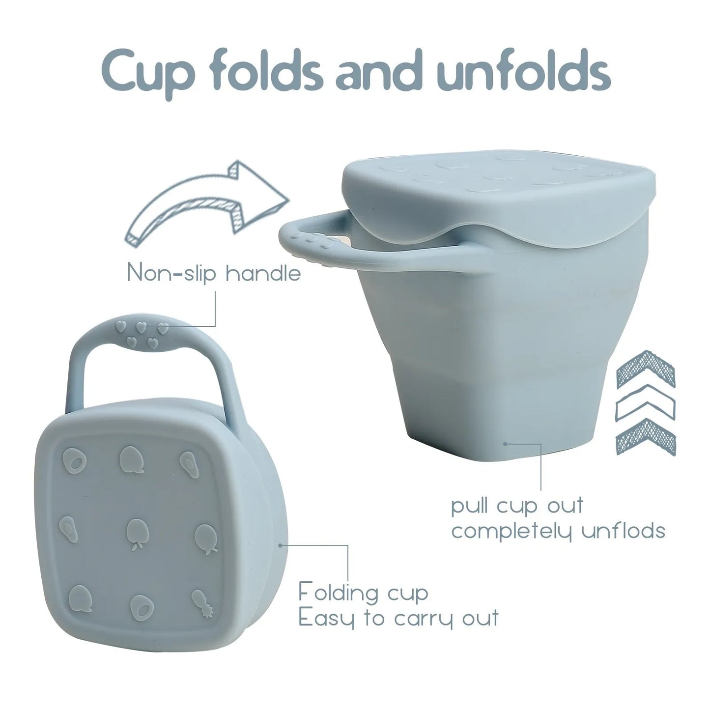 Nestora BiteBloom – Silicone Suction Plate & Snack Cup Set | BPA-Free Feeding Kit for Toddlers