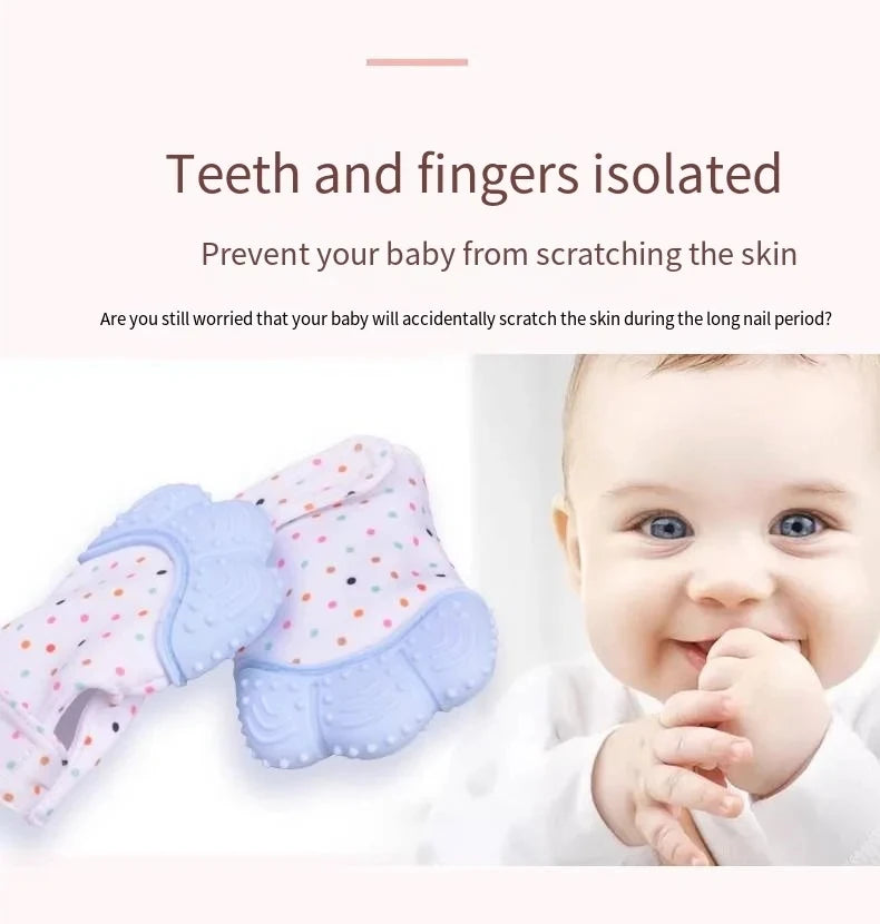 Nestora ChewGuard – Silicone Teething Glove | Anti-Bite Hand Teether for Infants