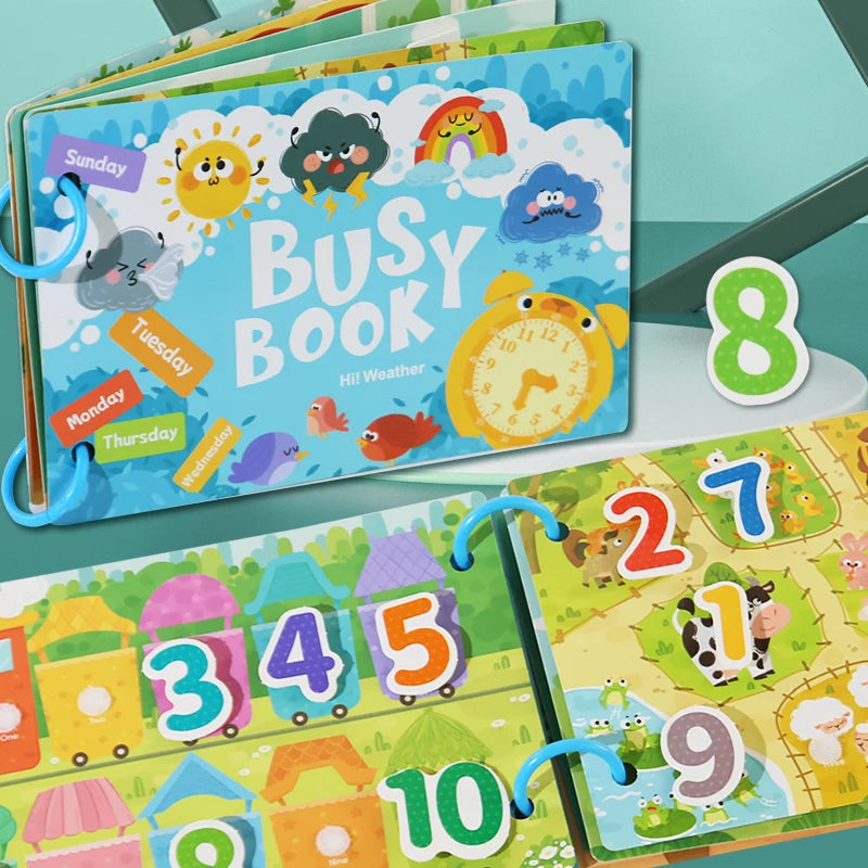 Nestora QuietPlay – Montessori Busy Book | Early Learning & Sensory Activity for Toddlers
