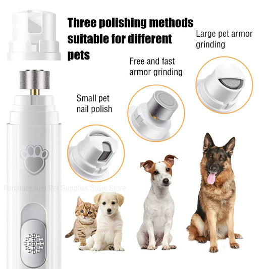Nestora SmoothPaws – Electric Pet Nail Grinder | USB Rechargeable & Painless Nail Trimmer for Dogs & Cats