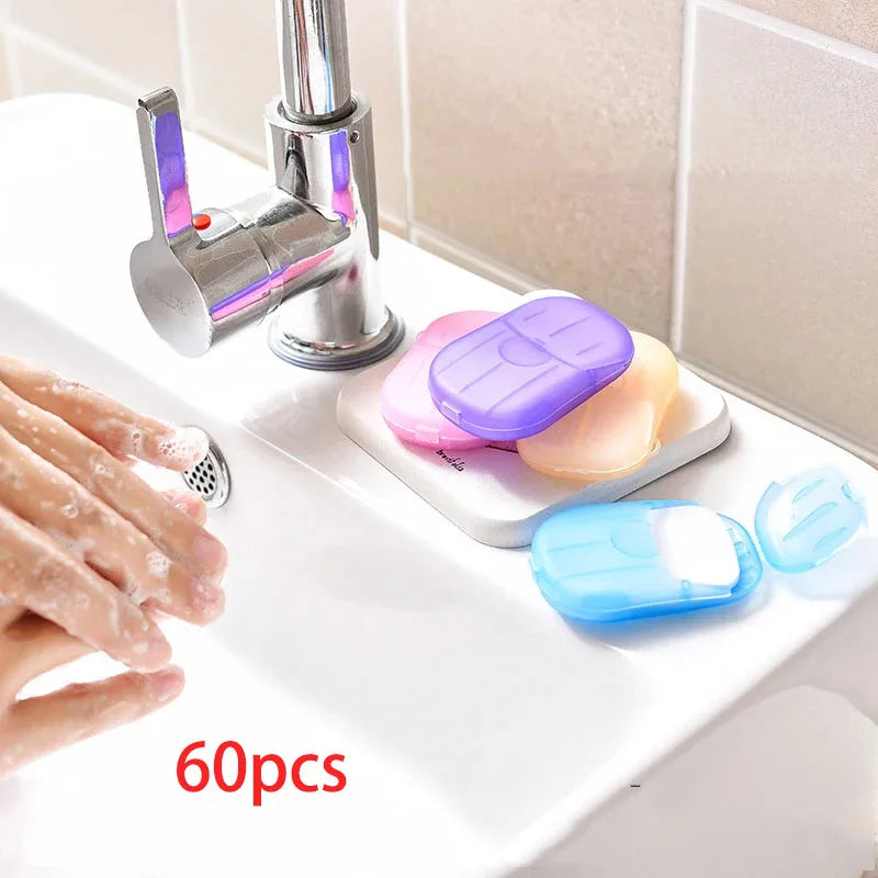 Nestora SoapLeaf – Portable Soap Slices | 60-Pack for Travel & Daily Hygiene