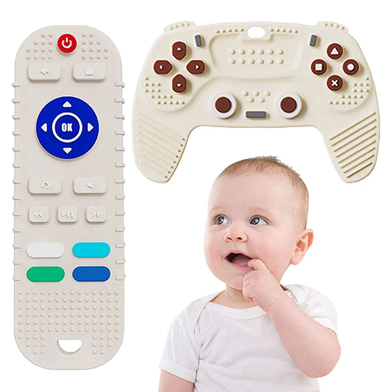 Nestora ChewPlay – Silicone Teething Toy | Game Controller Design for Infants