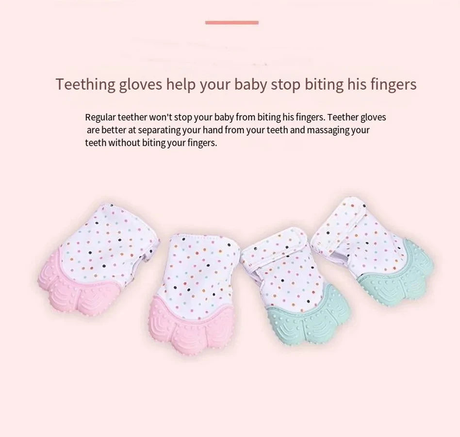 Nestora ChewGuard – Silicone Teething Glove | Anti-Bite Hand Teether for Infants