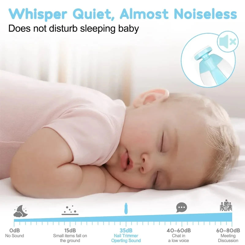 Nestora TrimNest Pro – Electric Baby Nail Trimmer | Safe, Silent Grooming for Newborns & Toddlers