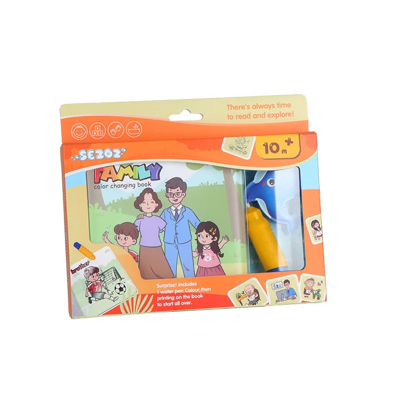 Nestora SplashPages – Baby Bath Book | Magic Water Coloring & Sensory Fun for Toddlers