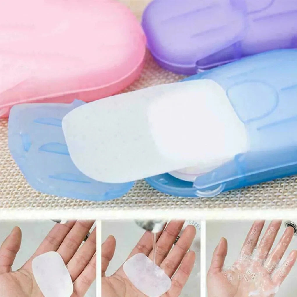 Nestora SoapLeaf – Portable Soap Slices | 60-Pack for Travel & Daily Hygiene