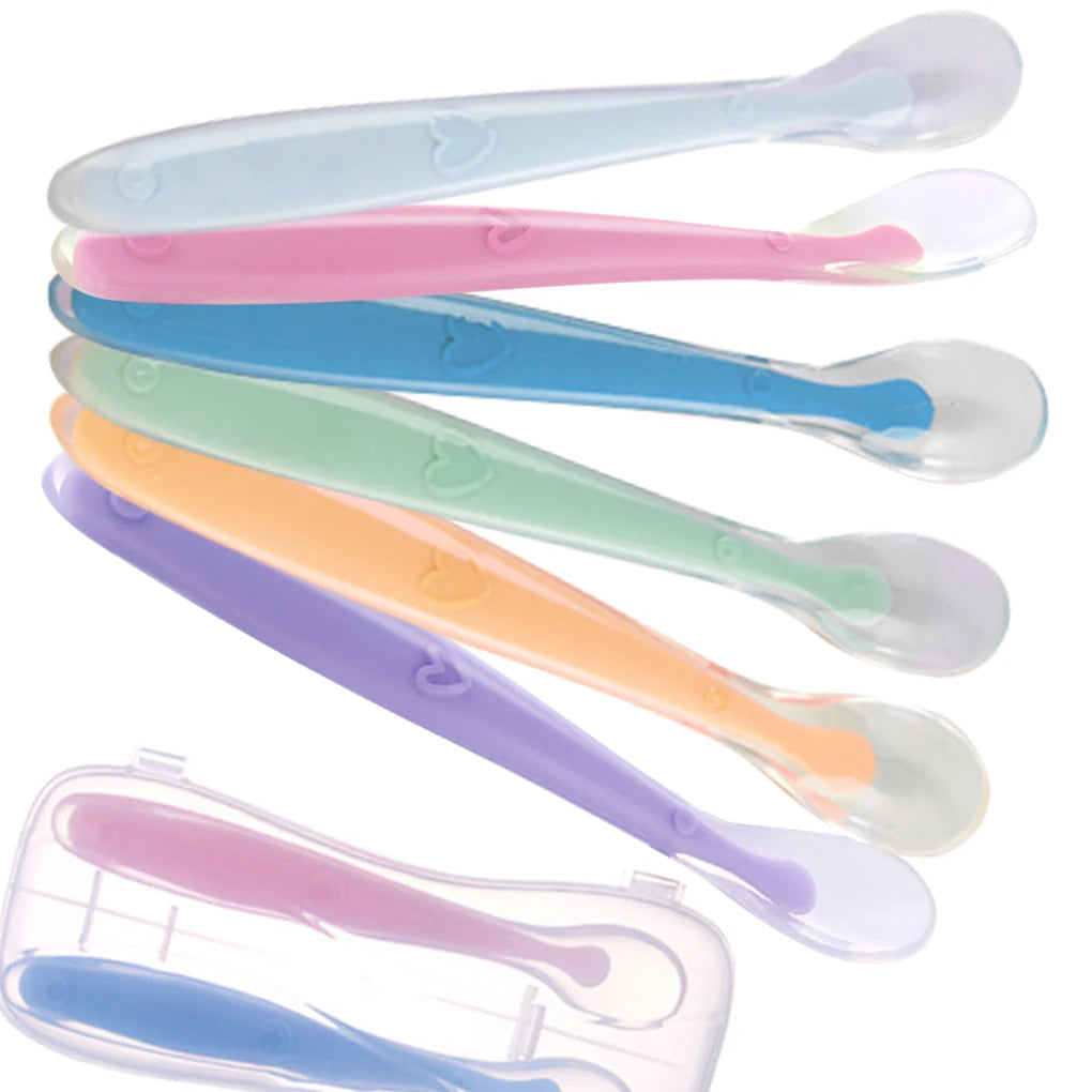 Nestora SoftStart – Silicone Training Spoon Set | Gentle Feeding for Babies & Toddlers