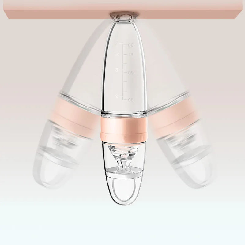 Nestora SpoonSip – Silicone Feeding Bottle Spoon | Baby Food Supplement Tool