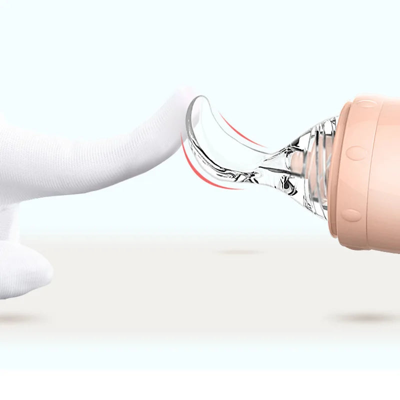 Nestora SpoonSip – Silicone Feeding Bottle Spoon | Baby Food Supplement Tool