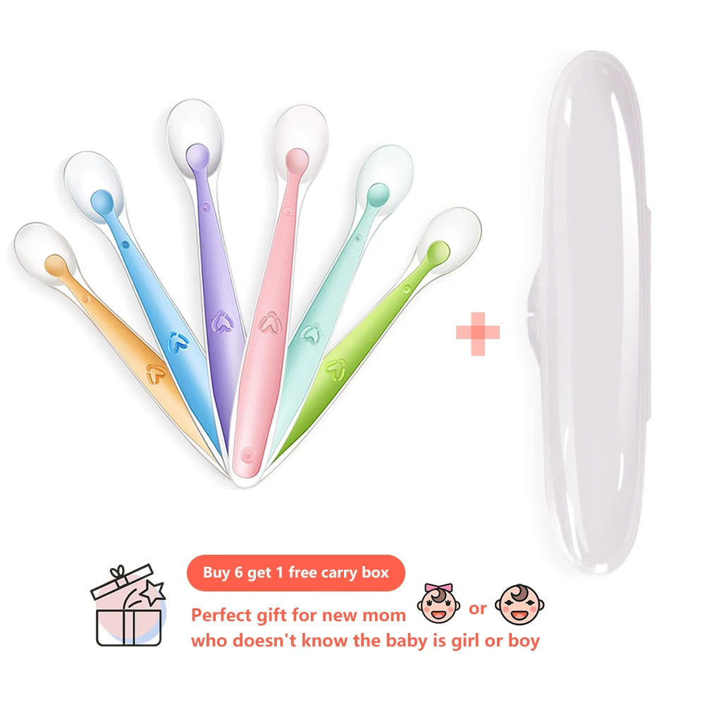 Nestora SoftStart – Silicone Training Spoon Set | Gentle Feeding for Babies & Toddlers