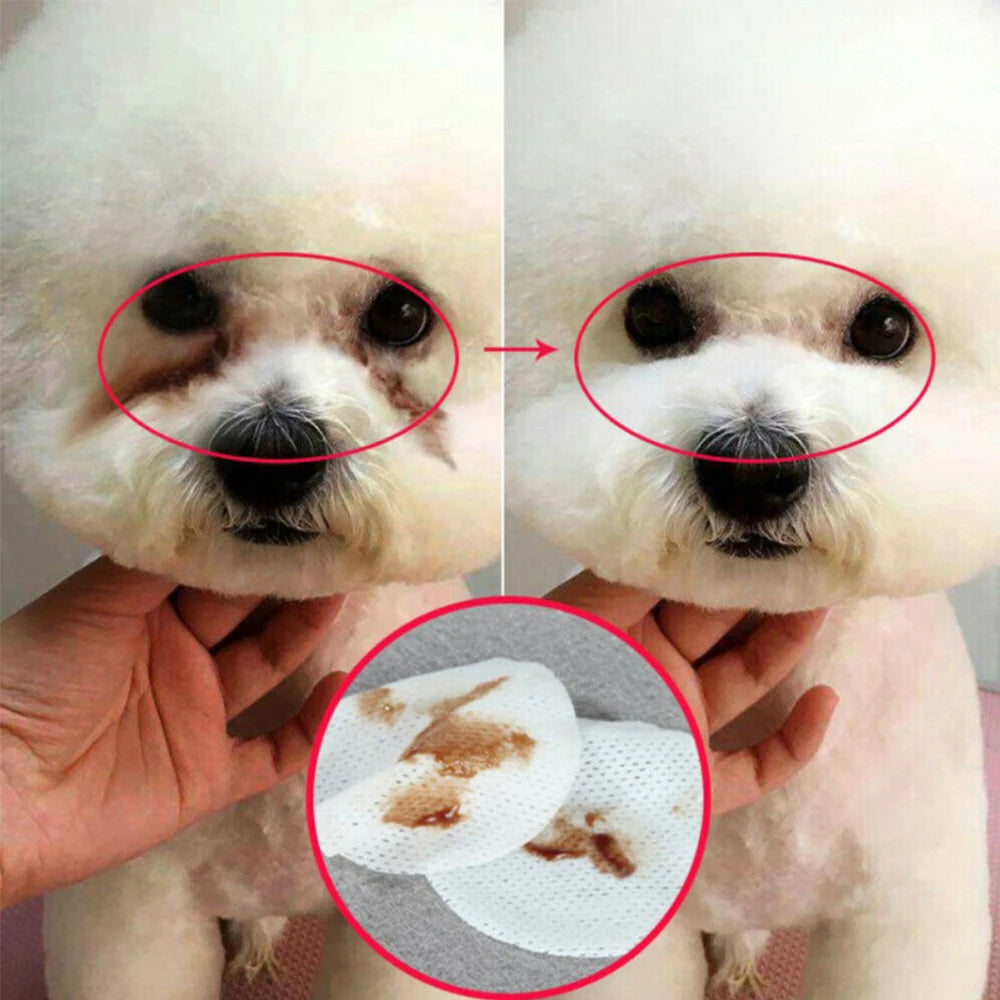 Nestora ClearEyes – 130PCS Pet Eye Wipes for Dogs & Cats