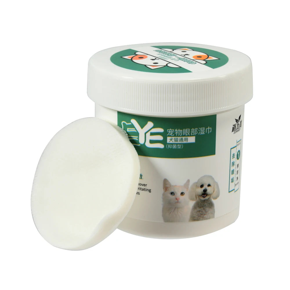 Nestora ClearEyes – 130PCS Pet Eye Wipes for Dogs & Cats