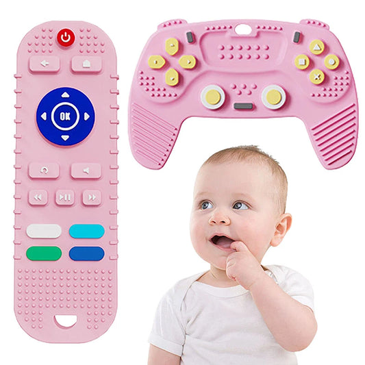 Nestora ChewPlay – Silicone Teething Toy | Game Controller Design for Infants