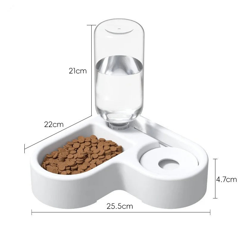 Nestora DuoFeast – Double Bowl Feeding Set | Non-Slip Pet Food & Water Station for Cats & Dogs