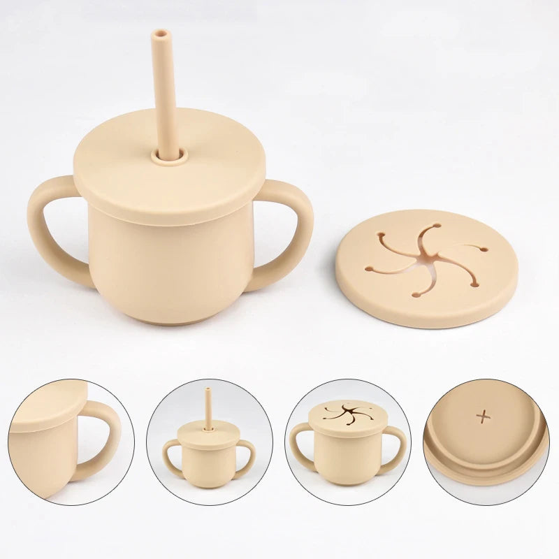 Nestora SipSafe – Silicone Straw Cup | Leakproof, BPA-Free Drinking Cup for Toddlers
