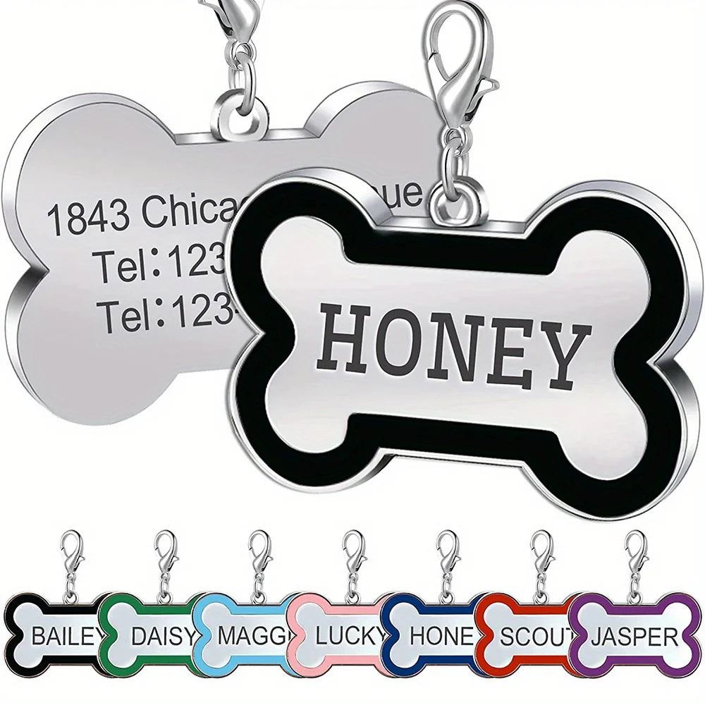Nestora Identity Tag – Personalized Slide-On ID for Dogs & Cats