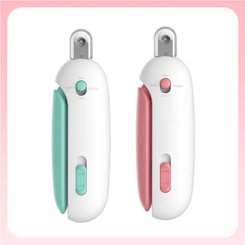 Nestora TrimGuard – Pet Nail Clipper with Adjustable Hole & Nail File | Safe Grooming Tool for Cats & Dogs