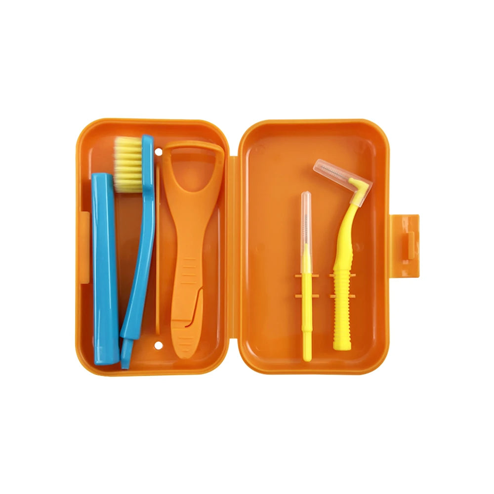 Nestora SmileKit – Portable Toothbrush Box & Oral Hygiene Set | Interdental Brush Travel Case