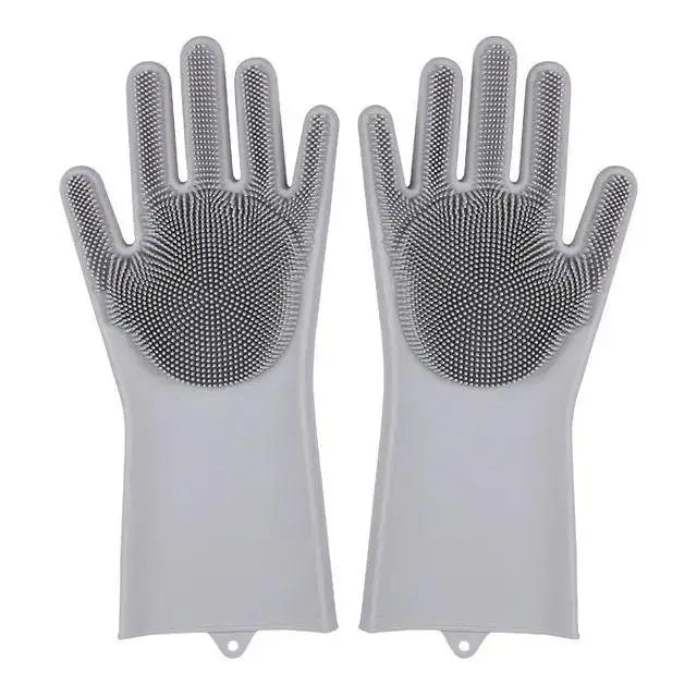 Nestora DishGlide – Magic Silicone Cleaning Gloves | Scrub & Rinse with Ease
