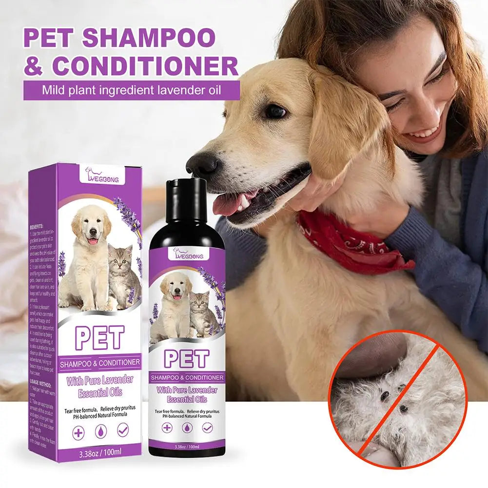 Nestora GlowBath – Fragrant Pet Shampoo for White-Haired Dogs & Cats