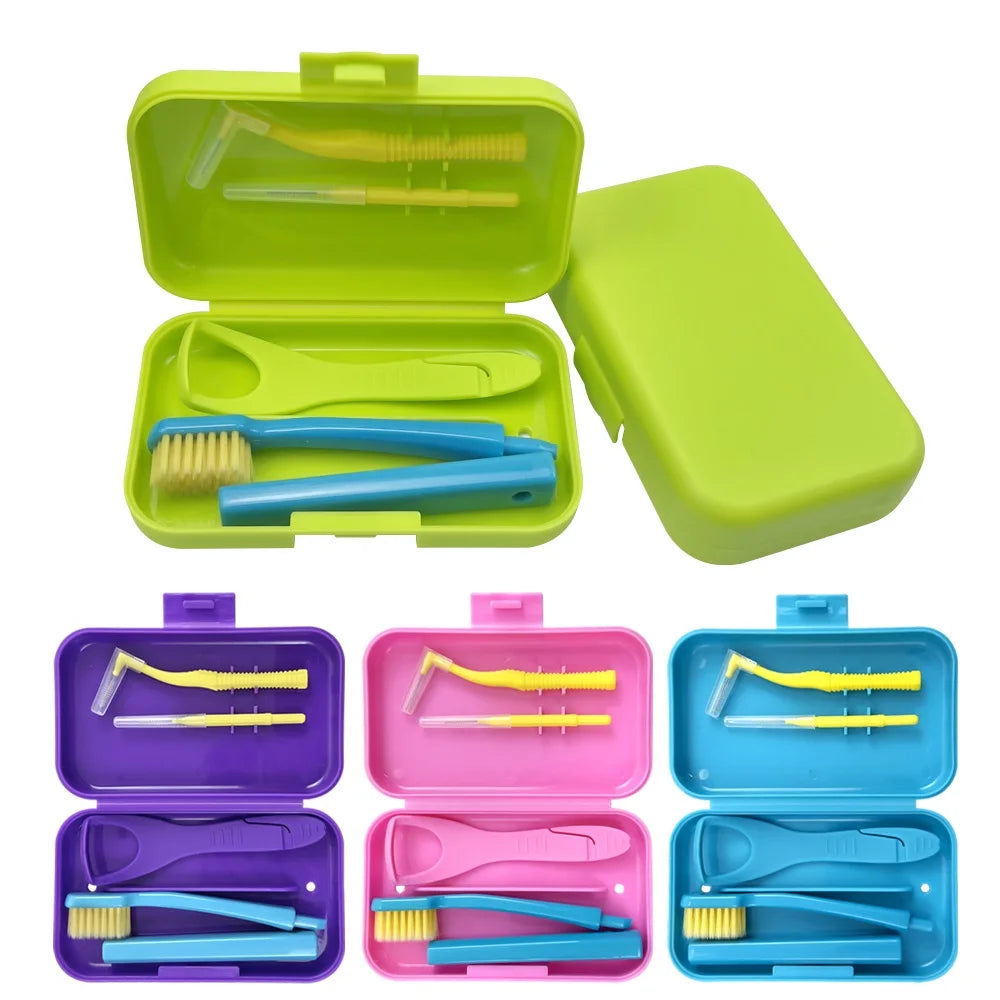 Nestora SmileKit – Portable Toothbrush Box & Oral Hygiene Set | Interdental Brush Travel Case