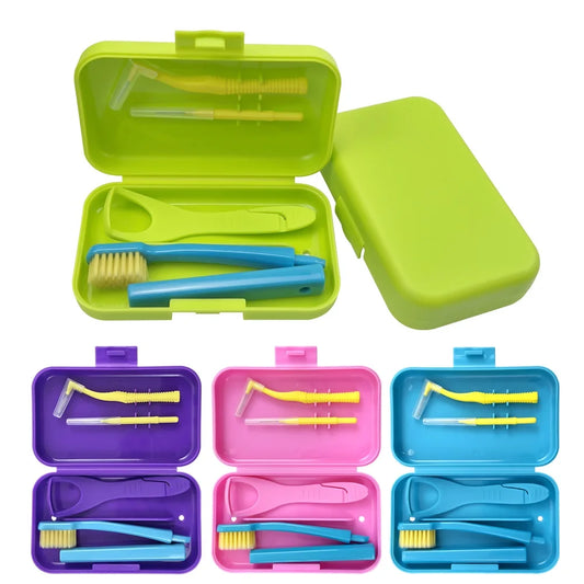 Nestora SmileKit – Portable Toothbrush Box & Oral Hygiene Set | Interdental Brush Travel Case