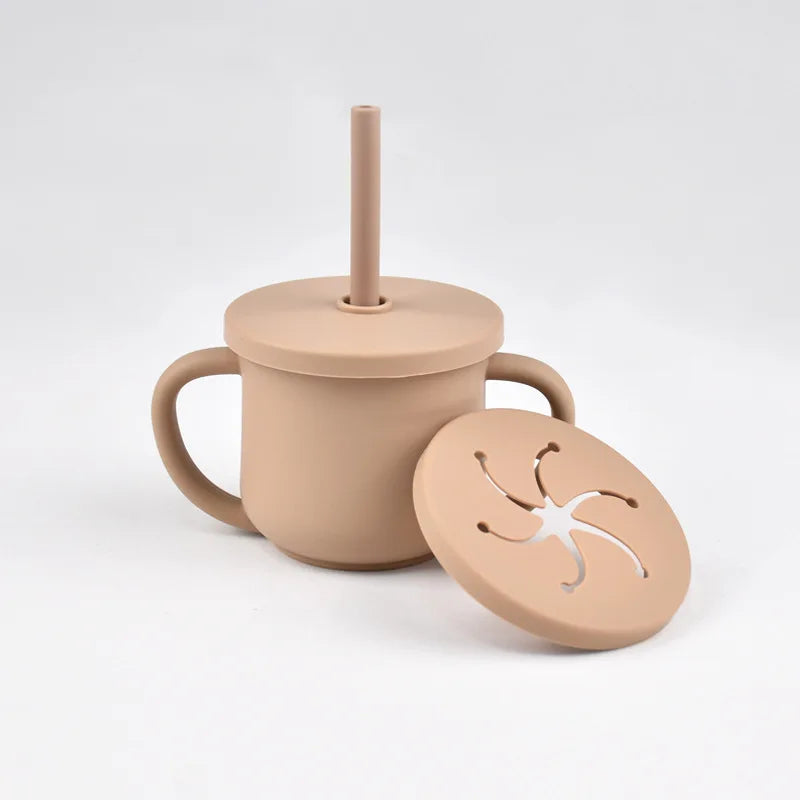 Nestora SipSafe – Silicone Straw Cup | Leakproof, BPA-Free Drinking Cup for Toddlers