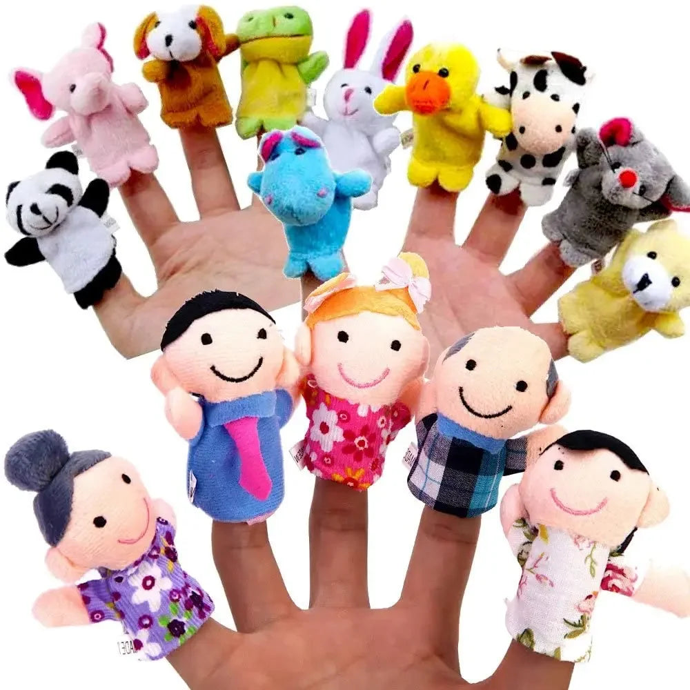 Nestora StoryPals – Baby Animal Finger Puppets | Plush Hand Toys for Family Fun