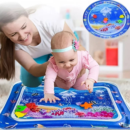 Nestora AquaNest – Inflatable Tummy Time Mat | Sensory Water Play Cushion for Babies