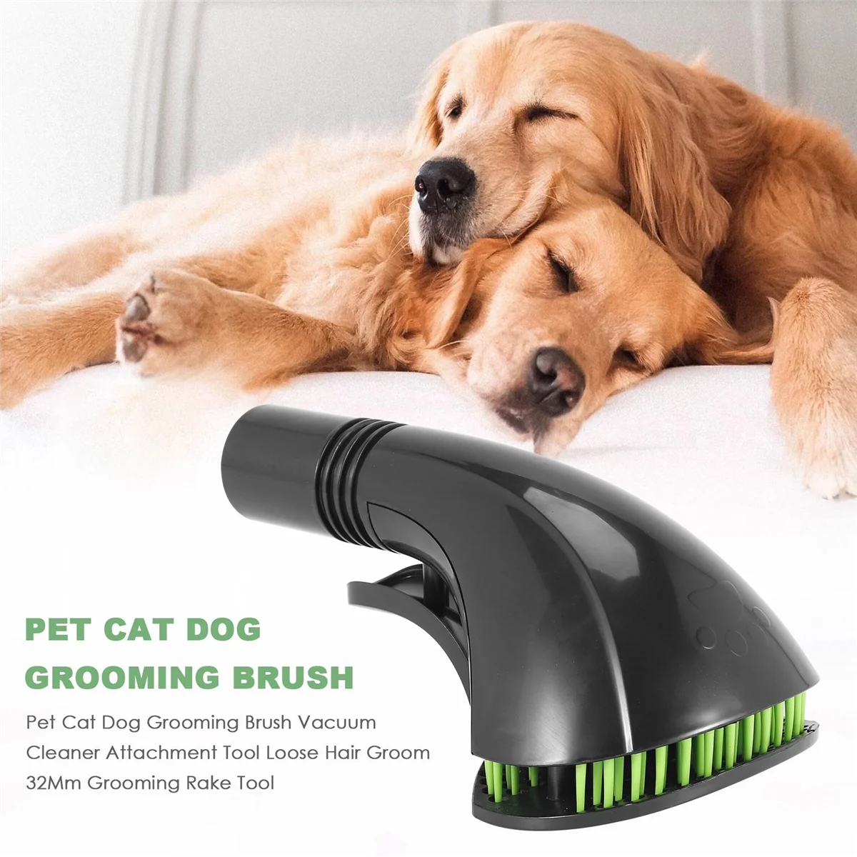 Nestora VacuGroom Flex – Pet Brush with Vacuum Cleaner Adapter