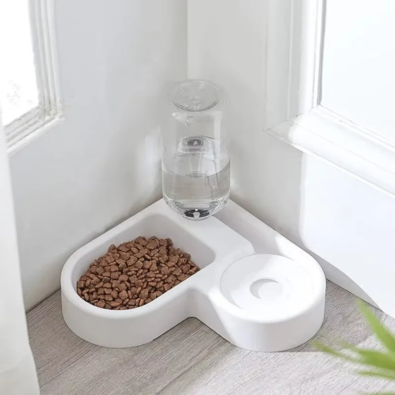 Nestora DuoFeast – Double Bowl Feeding Set | Non-Slip Pet Food & Water Station for Cats & Dogs