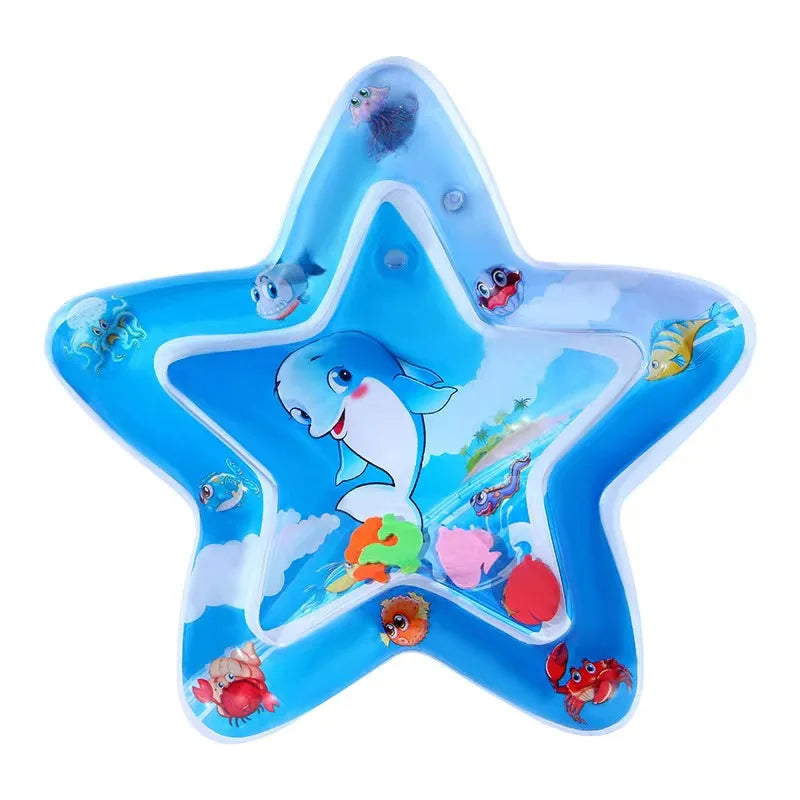 Nestora AquaNest – Inflatable Tummy Time Mat | Sensory Water Play Cushion for Babies