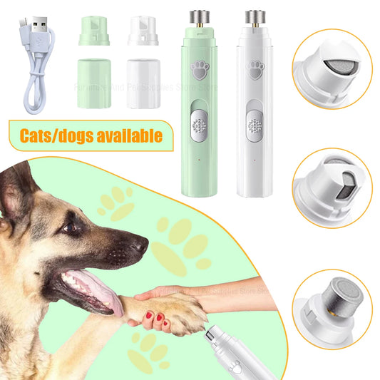 Nestora SmoothPaws – Electric Pet Nail Grinder | USB Rechargeable & Painless Nail Trimmer for Dogs & Cats