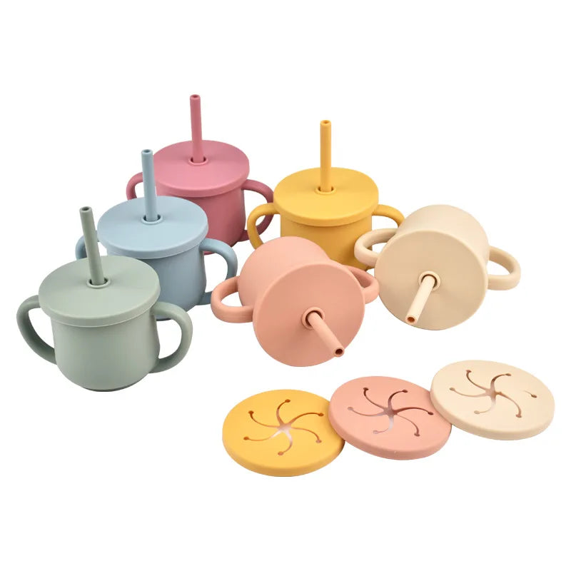 Nestora SipSafe – Silicone Straw Cup | Leakproof, BPA-Free Drinking Cup for Toddlers
