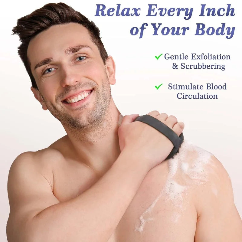 Nestora SkinSweep – Silicone Body Scrubber | Hygienic Shower Brush for Daily Cleansing