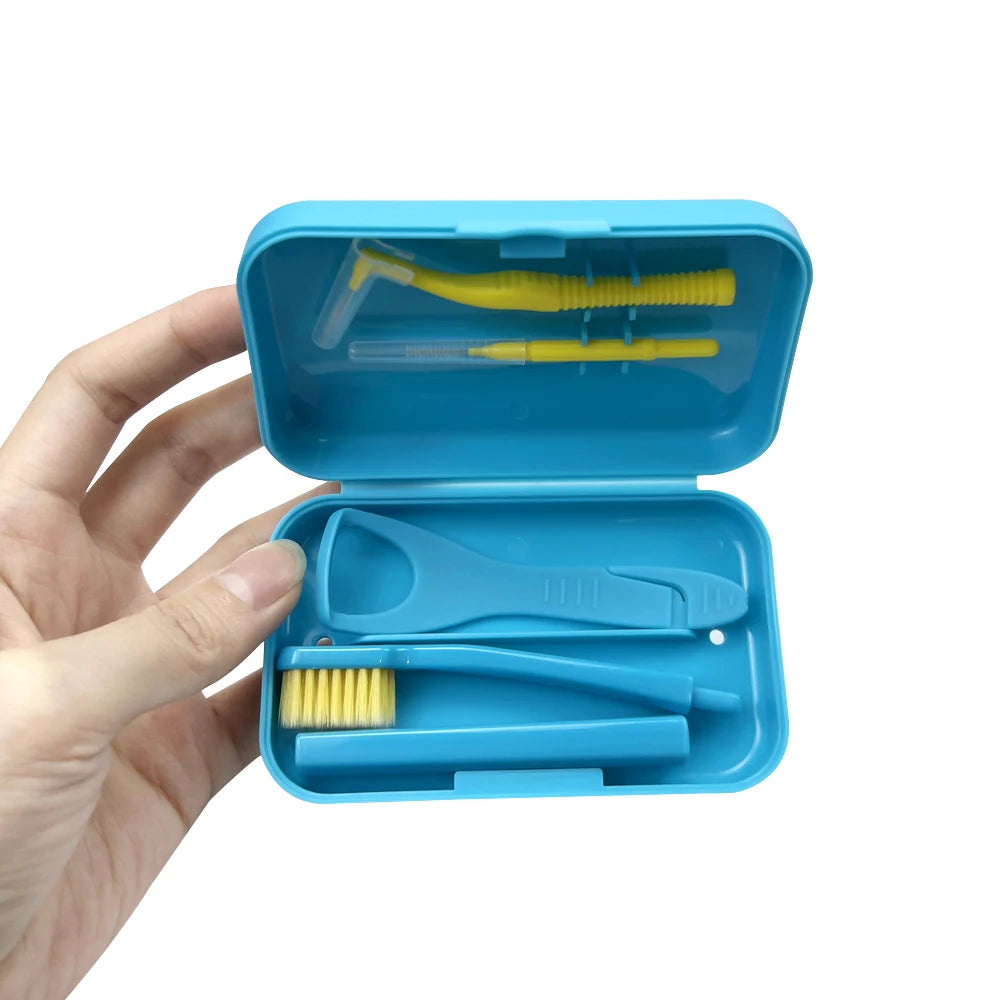 Nestora SmileKit – Portable Toothbrush Box & Oral Hygiene Set | Interdental Brush Travel Case