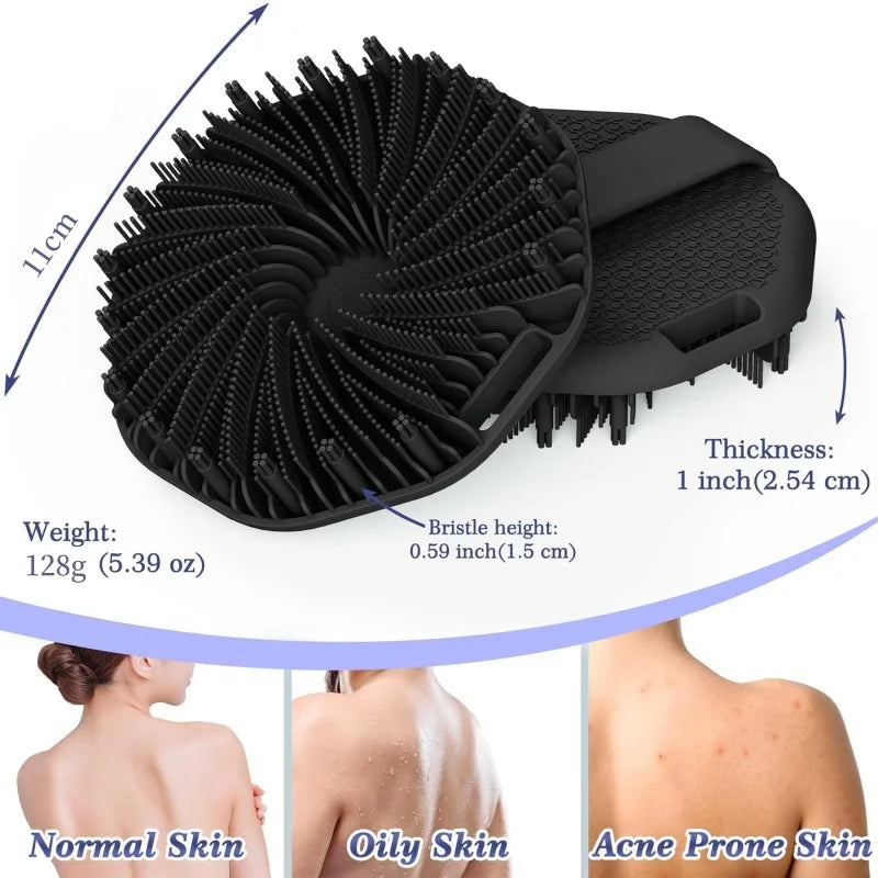 Nestora SkinSweep – Silicone Body Scrubber | Hygienic Shower Brush for Daily Cleansing