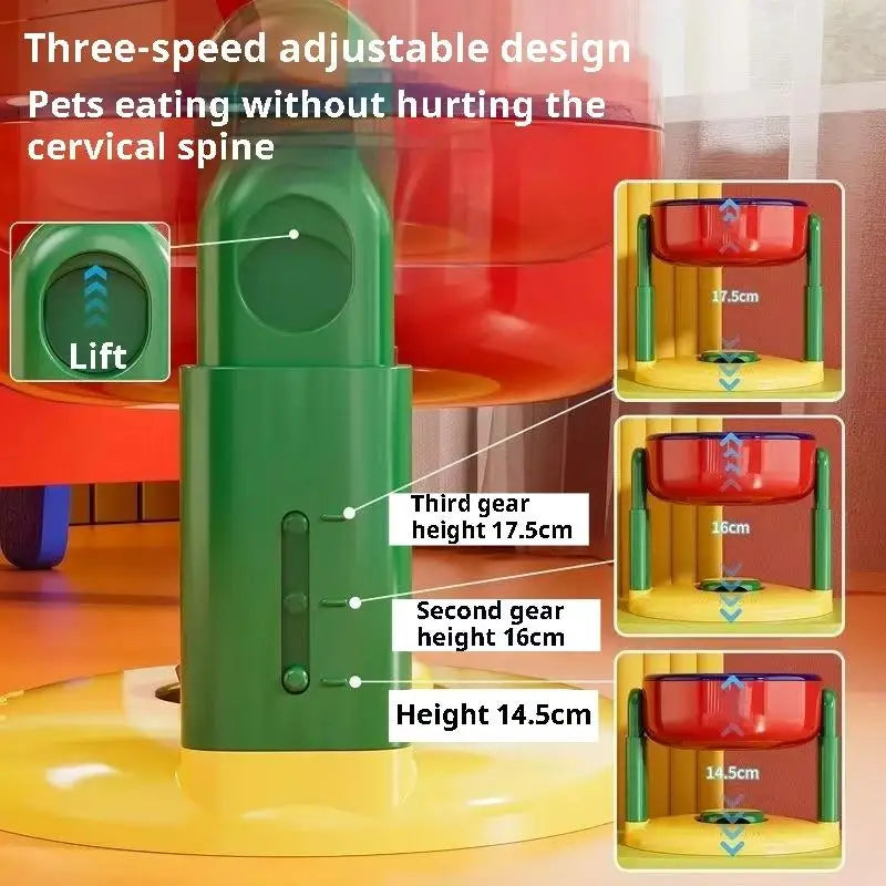 Nestora DuoFold Feeder – Foldable Double Bowl with Slow Feed Design