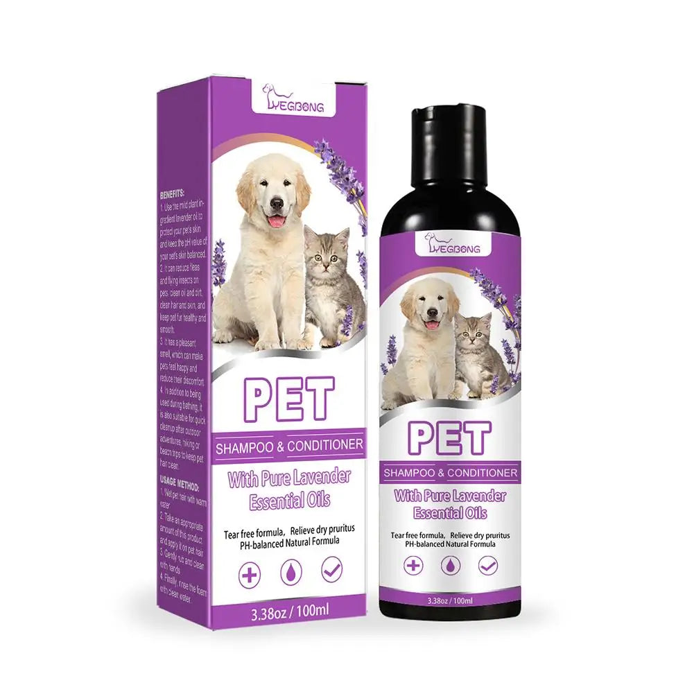Nestora GlowBath – Fragrant Pet Shampoo for White-Haired Dogs & Cats